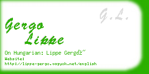 gergo lippe business card